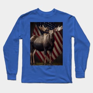 American Moose Long Sleeve T-Shirt